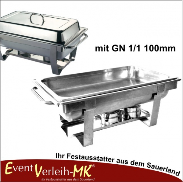 Chafing Dish Set mit GN 1/1 100mm